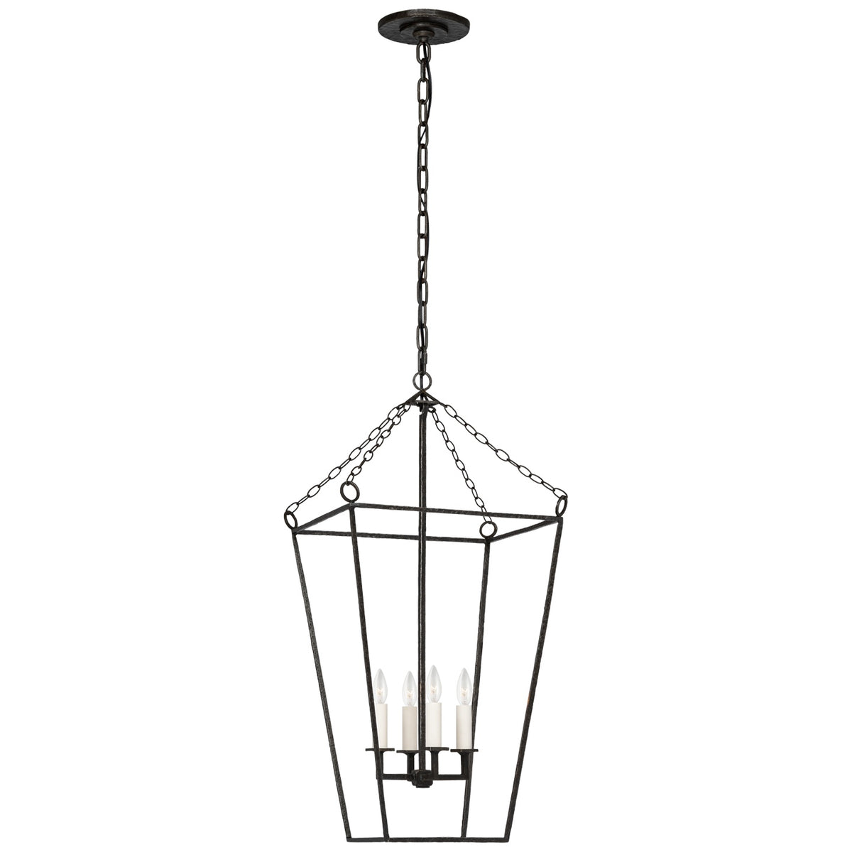 VISUAL COMFORT SIGNATURE, MALLOY OPEN FRAME FORGED LANTERN, LANTERN CEILING LIGHT