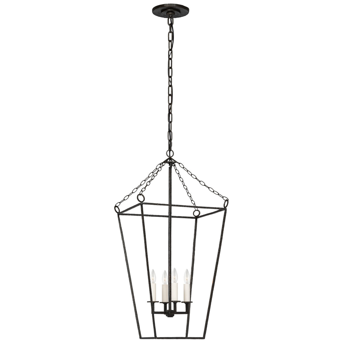 VISUAL COMFORT SIGNATURE, MALLOY OPEN FRAME FORGED LANTERN, LANTERN CEILING LIGHT