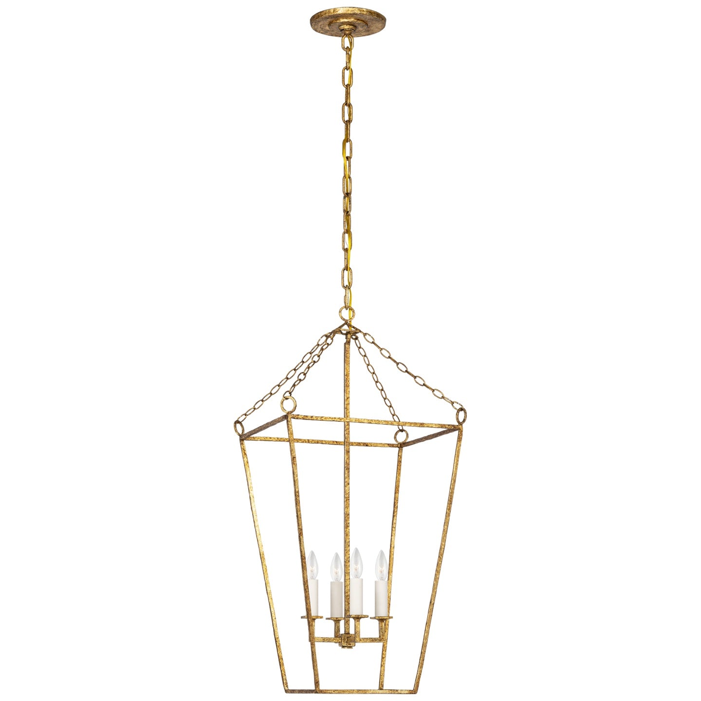 VISUAL COMFORT SIGNATURE, MALLOY OPEN FRAME FORGED LANTERN, LANTERN CEILING LIGHT