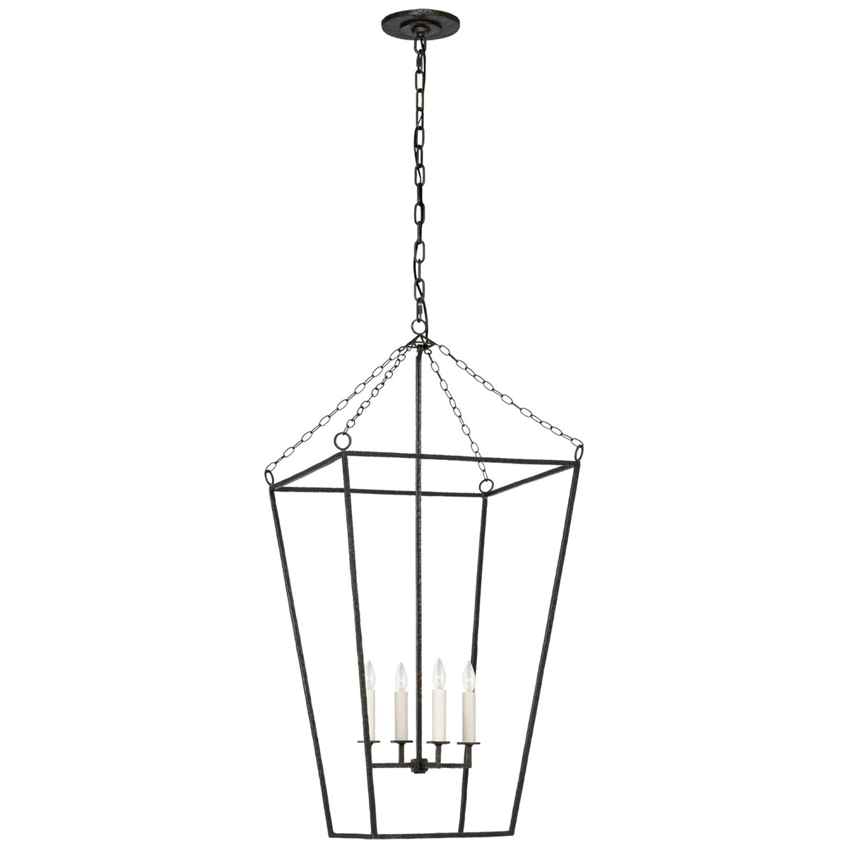 VISUAL COMFORT SIGNATURE, MALLOY OPEN FRAME FORGED LANTERN, LANTERN CEILING LIGHT
