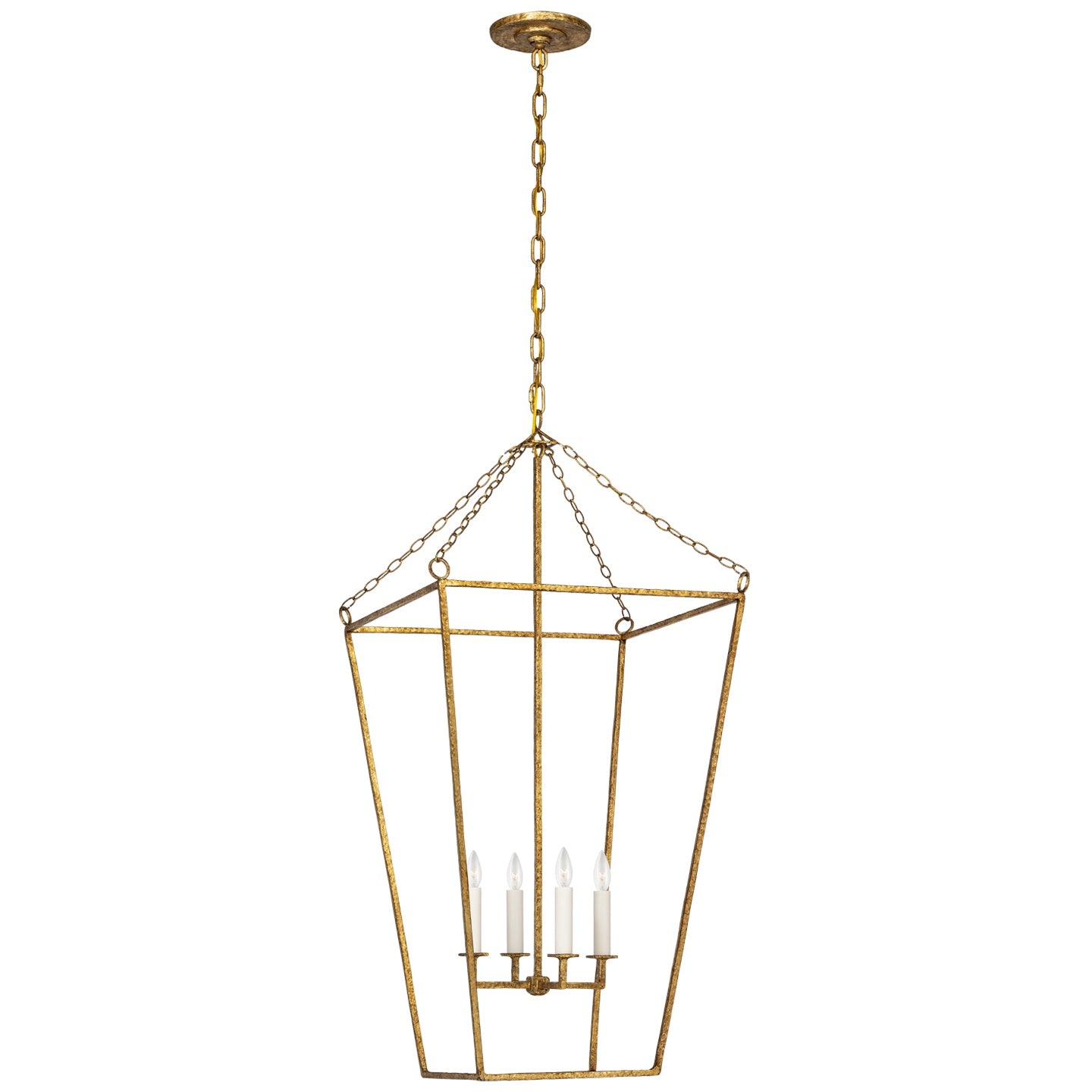 VISUAL COMFORT SIGNATURE, MALLOY OPEN FRAME FORGED LANTERN, LANTERN CEILING LIGHT