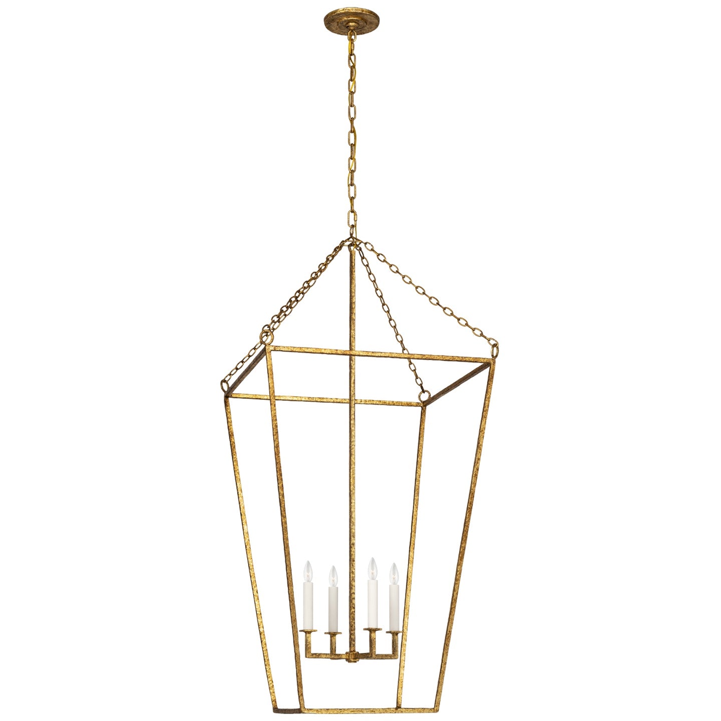 VISUAL COMFORT SIGNATURE, MALLOY OPEN FRAME FORGED LANTERN, LANTERN CEILING LIGHT