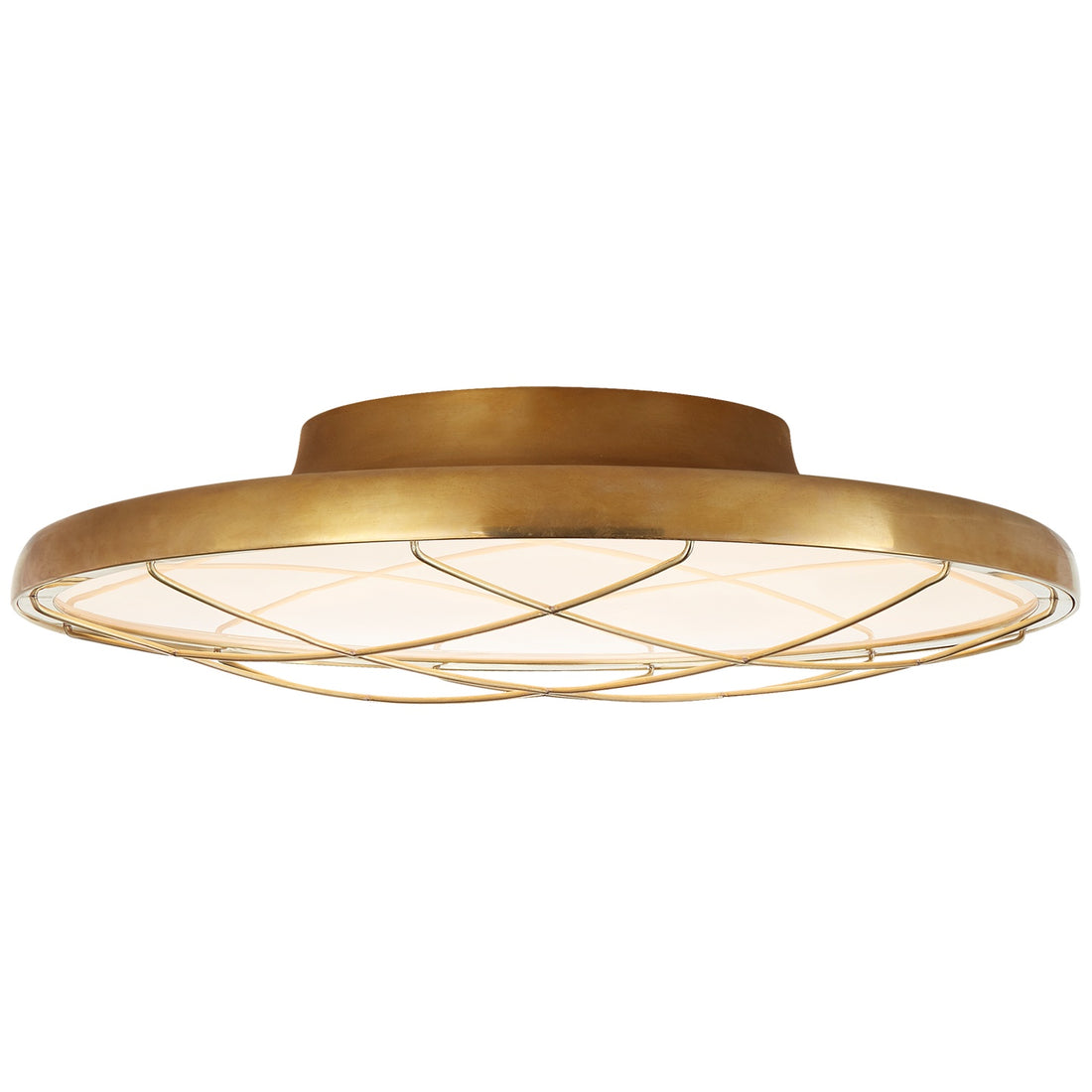VISUAL COMFORT SIGNATURE, DOT CAGED FLUSH MOUNT, FLUSH MOUNT CEILING LIGHTS