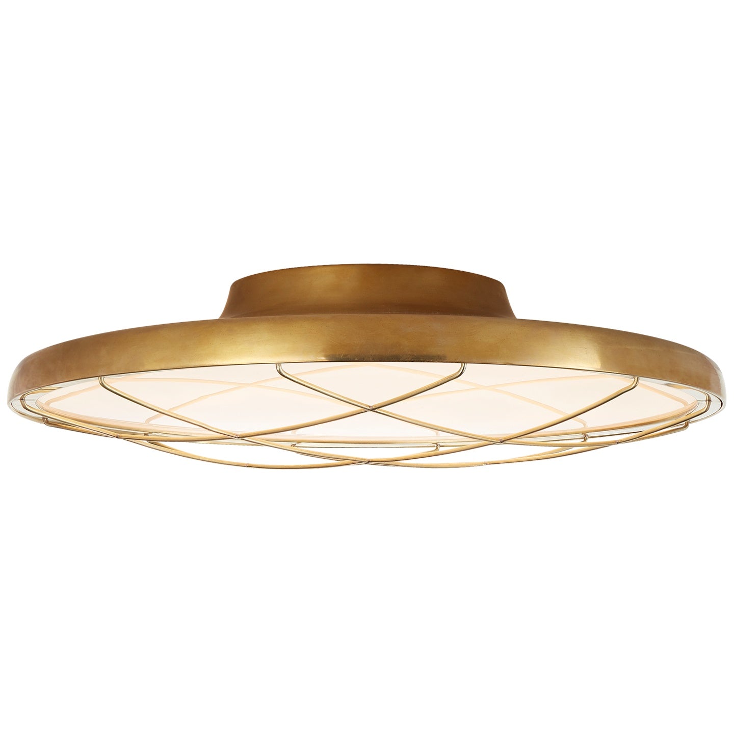 VISUAL COMFORT SIGNATURE, DOT CAGED FLUSH MOUNT, FLUSH MOUNT CEILING LIGHTS