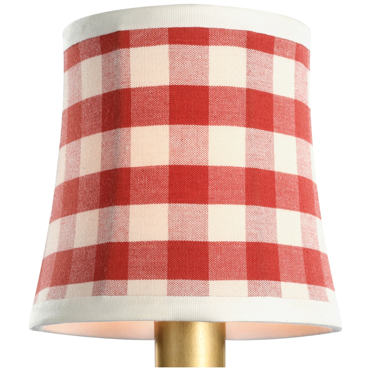 VISUAL COMFORT SIGNATURE SCHUMACHER RED ELTON CHECK SOFT EMPIRE SHADE - DO NOT SHOW ON WEBSITE