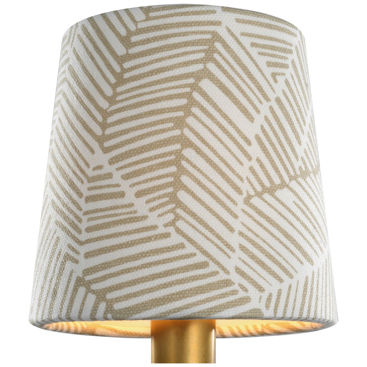 VISUAL COMFORT SIGNATURE SCHUMACHER TAUPE ABSTRACT LEAF EMPIRE SHADE - DO NOT SHOW ON WEBSITE