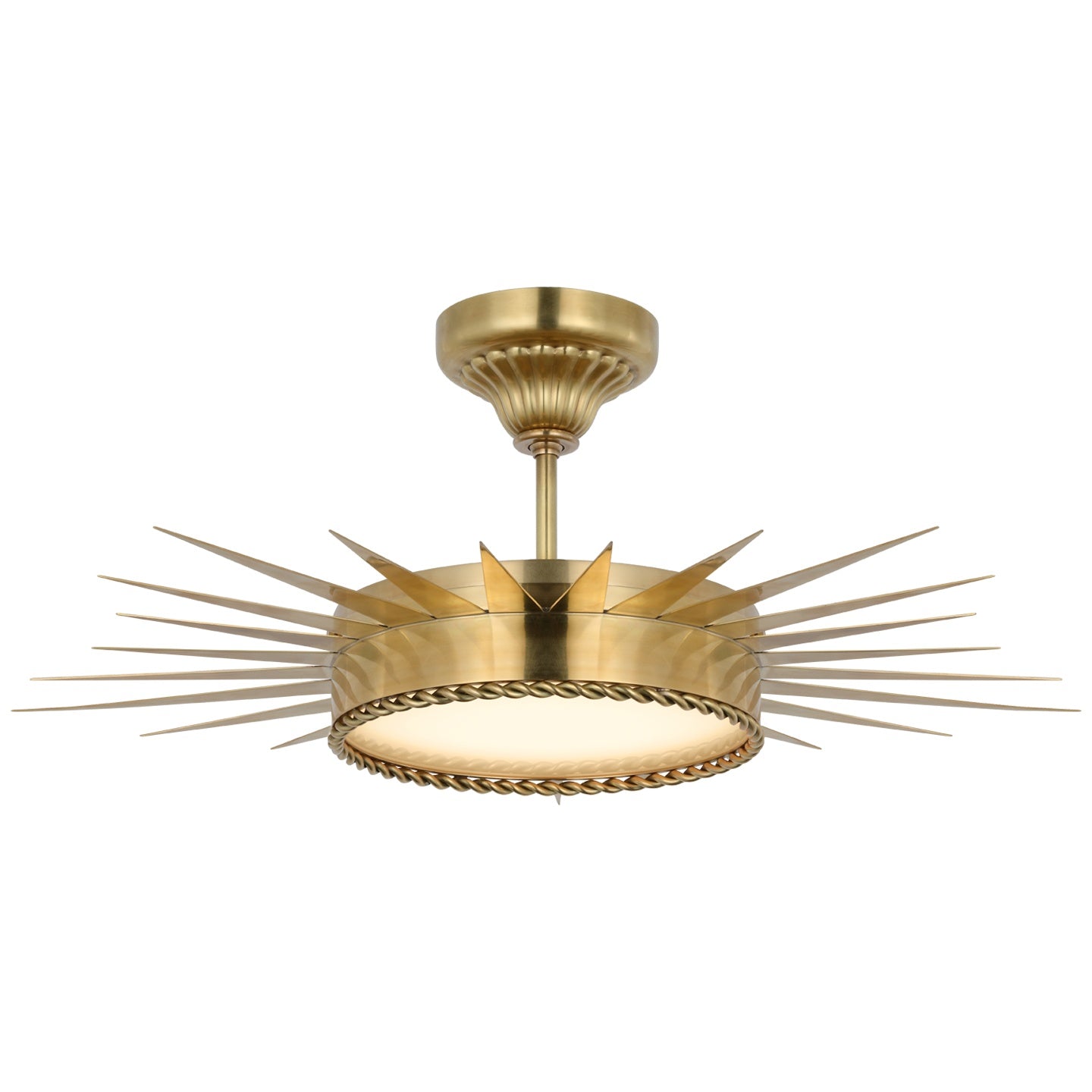VISUAL COMFORT SIGNATURE, SOLEIL SEMI-FLUSH MOUNT, FLUSH MOUNT CEILING LIGHTS