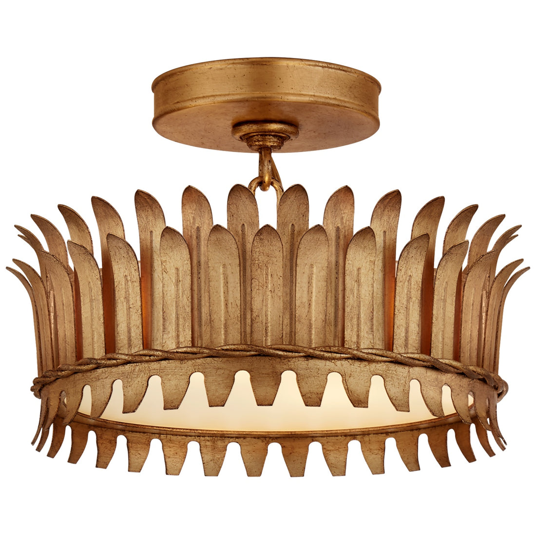 VISUAL COMFORT SIGNATURE, LESLIE SEMI-FLUSH, FLUSH MOUNT CEILING LIGHTS