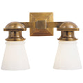VISUAL COMFORT SIGNATURE, NEW YORK SUBWAY DOUBLE LIGHT, BATH VANITY LIGHT