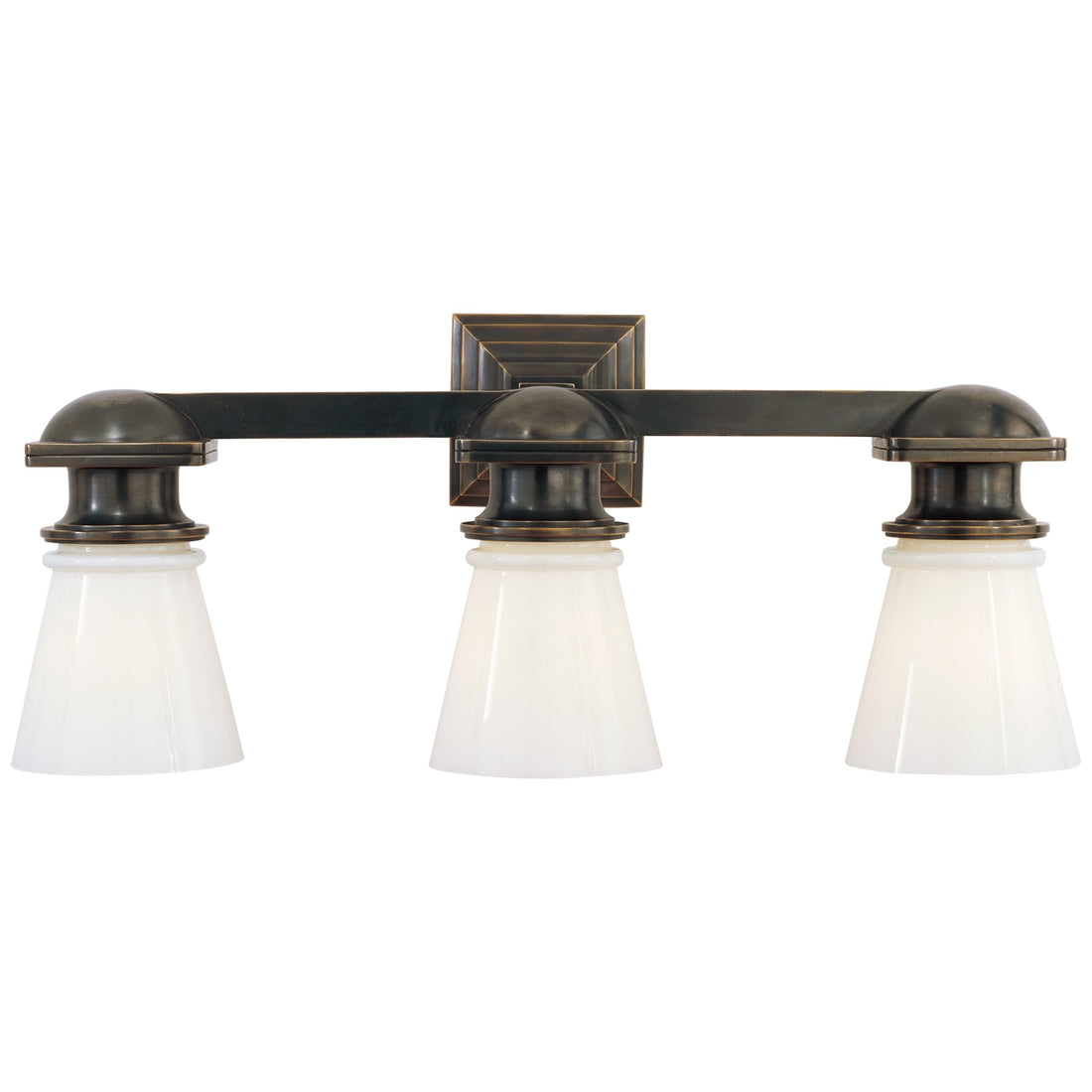 VISUAL COMFORT SIGNATURE, NEW YORK SUBWAY TRIPLE LIGHT, BATH VANITY LIGHT
