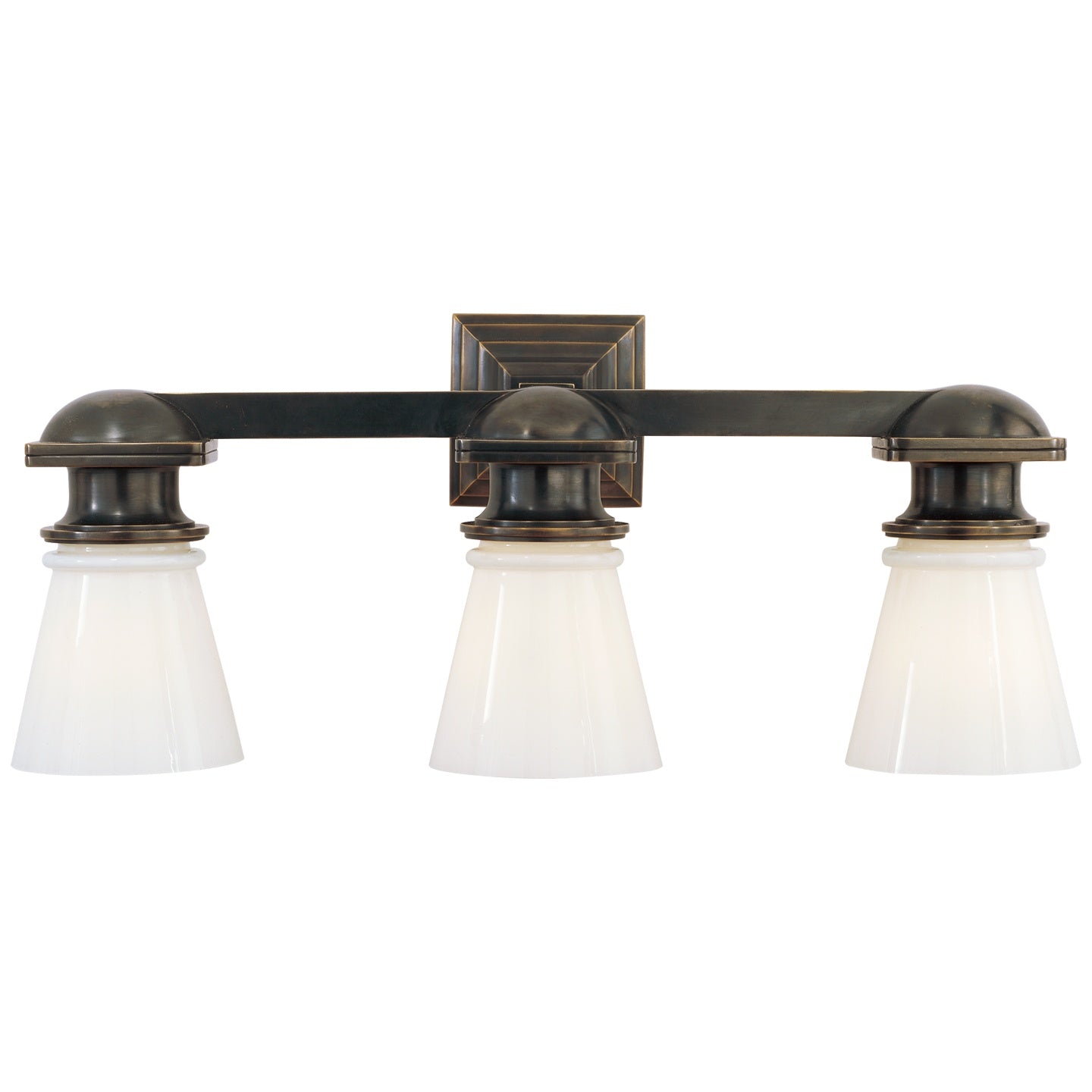 VISUAL COMFORT SIGNATURE, NEW YORK SUBWAY TRIPLE LIGHT, BATH VANITY LIGHT