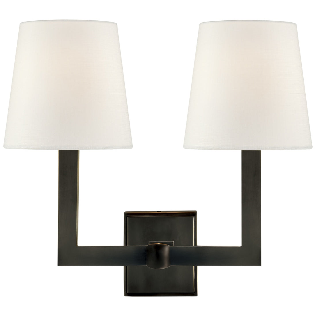 VISUAL COMFORT SIGNATURE, SQUARE TUBE DOUBLE SCONCE, WALL SCONCES