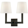 VISUAL COMFORT SIGNATURE, SQUARE TUBE DOUBLE SCONCE, WALL SCONCES