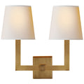 VISUAL COMFORT SIGNATURE, SQUARE TUBE DOUBLE SCONCE, WALL SCONCES