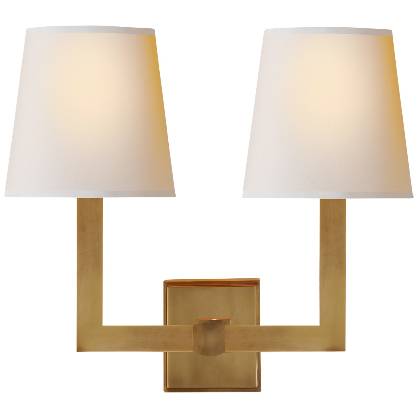 VISUAL COMFORT SIGNATURE, SQUARE TUBE DOUBLE SCONCE, WALL SCONCES