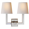 VISUAL COMFORT SIGNATURE, SQUARE TUBE DOUBLE SCONCE, WALL SCONCES