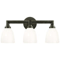 VISUAL COMFORT SIGNATURE, WILTON TRIPLE BATH LIGHT, BATH VANITY LIGHT