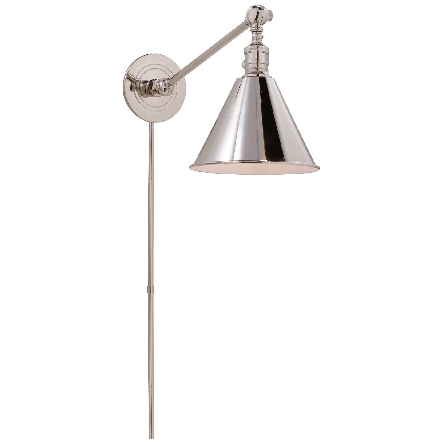 VISUAL COMFORT SIGNATURE, BOSTON FUNCTIONAL SINGLE ARM LIBRARY LIGHT, WALL SCONCES
