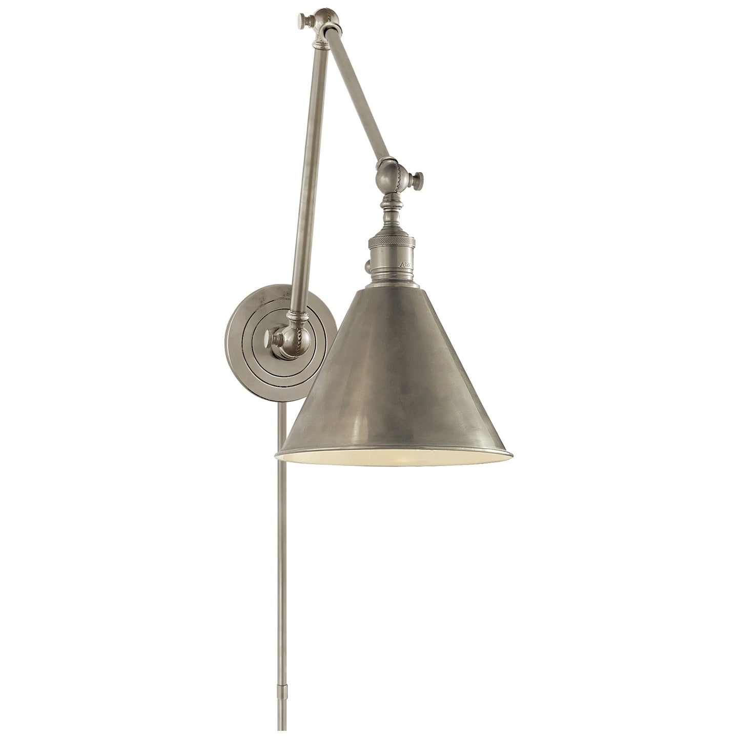 VISUAL COMFORT SIGNATURE, BOSTON FUNCTIONAL DOUBLE ARM LIBRARY LIGHT, WALL SCONCES