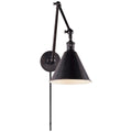 VISUAL COMFORT SIGNATURE, BOSTON FUNCTIONAL DOUBLE ARM LIBRARY LIGHT, WALL SCONCES