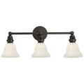 VISUAL COMFORT SIGNATURE, BOSTON FUNCTIONAL TRIPLE LIGHT, BATH VANITY LIGHT