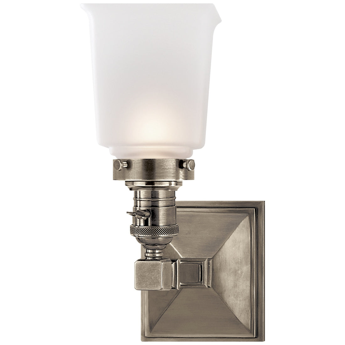 VISUAL COMFORT SIGNATURE, BOSTON SQUARE SINGLE LIGHT, WALL SCONCES