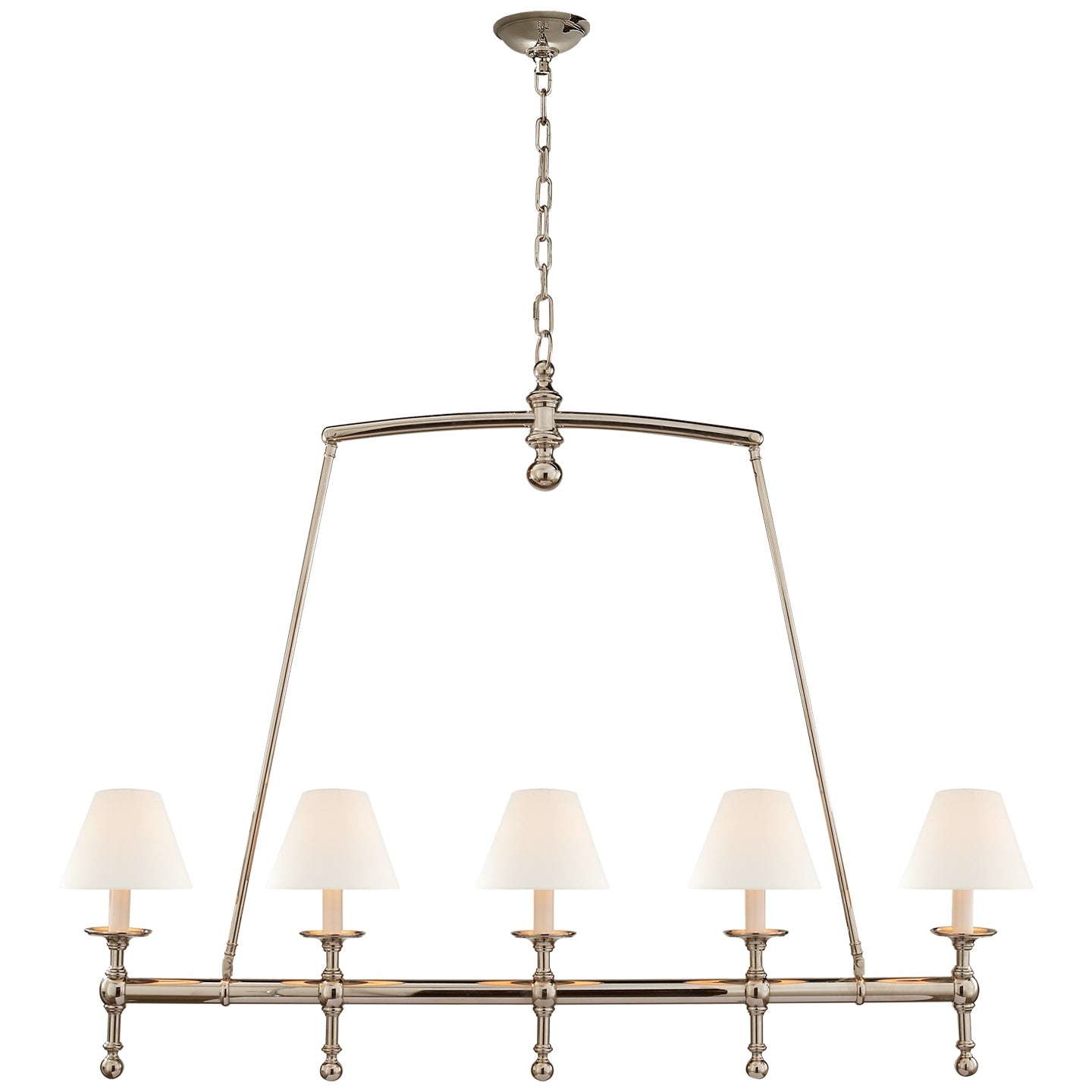 VISUAL COMFORT SIGNATURE, CLASSIC LINEAR CHANDELIER, LINEAR LIGHT