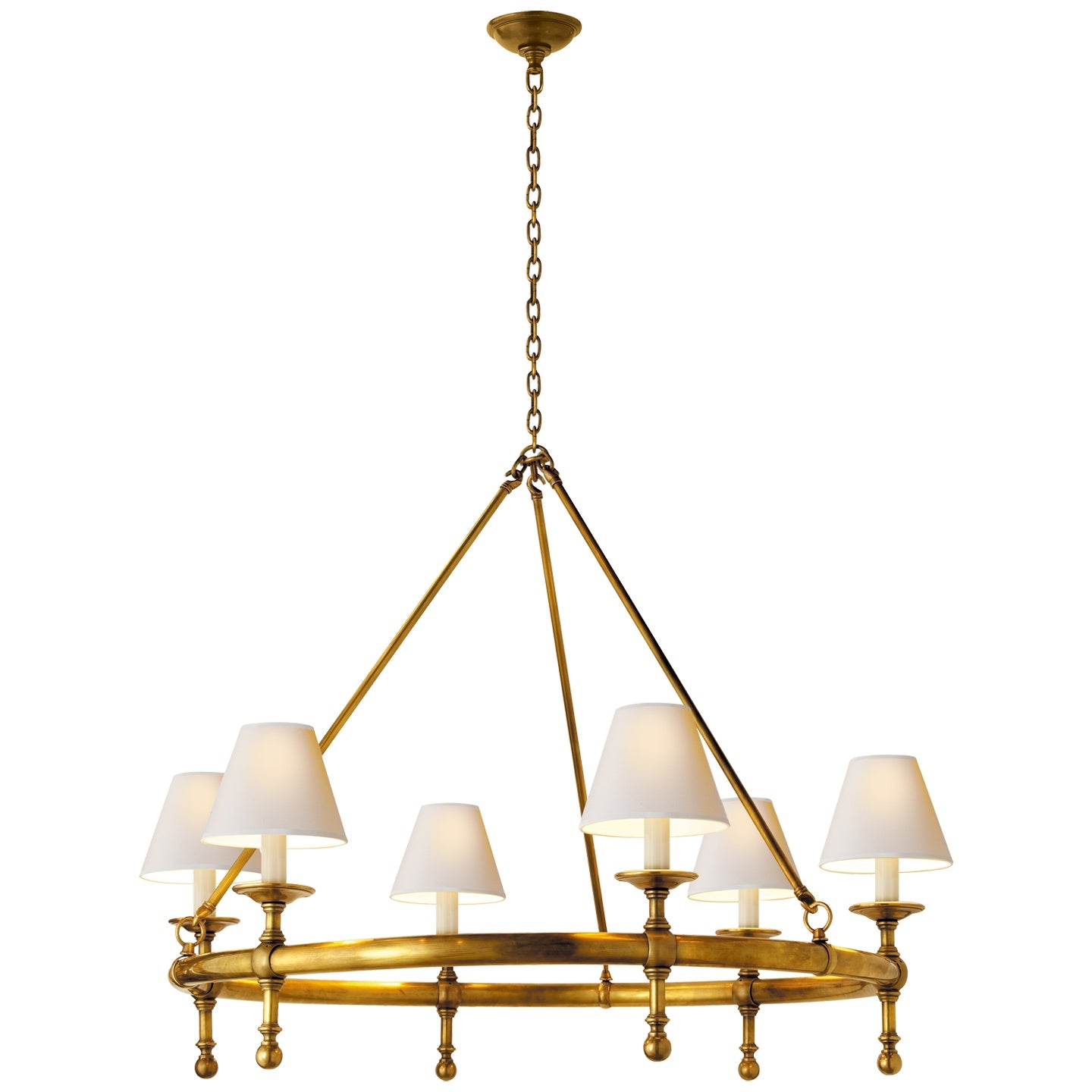 VISUAL COMFORT SIGNATURE, CLASSIC RING CHANDELIER, CHANDELIER LIGHT