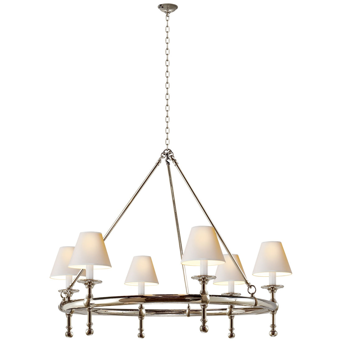 VISUAL COMFORT SIGNATURE, CLASSIC RING CHANDELIER, CHANDELIER LIGHT