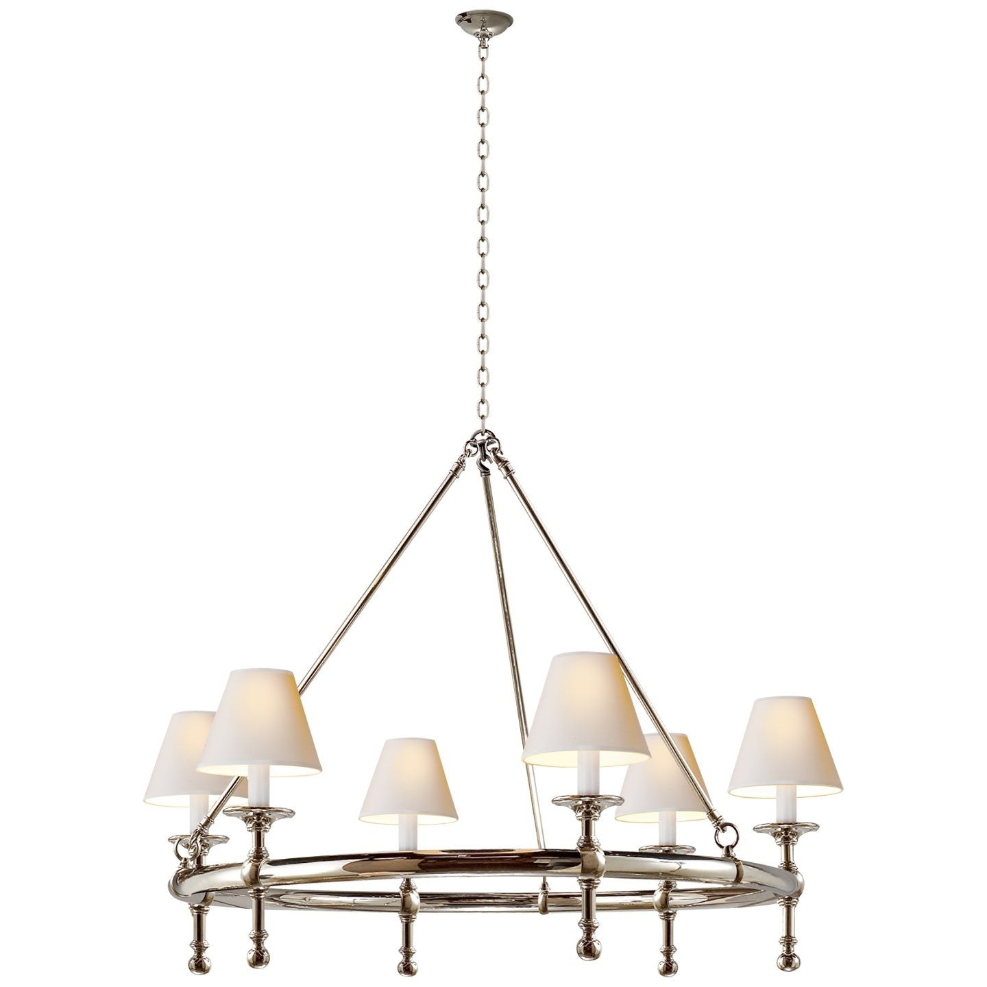 VISUAL COMFORT SIGNATURE, CLASSIC RING CHANDELIER, CHANDELIER LIGHT