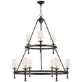 VISUAL COMFORT SIGNATURE, CLASSIC TWO-TIER RING CHANDELIER, CHANDELIER LIGHT