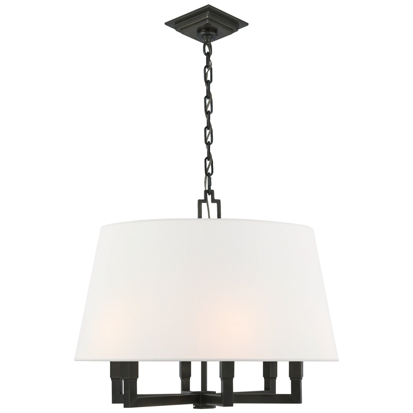 VISUAL COMFORT SIGNATURE, SQUARE TUBE HANGING SHADE, PENDANT LIGHT SHADES