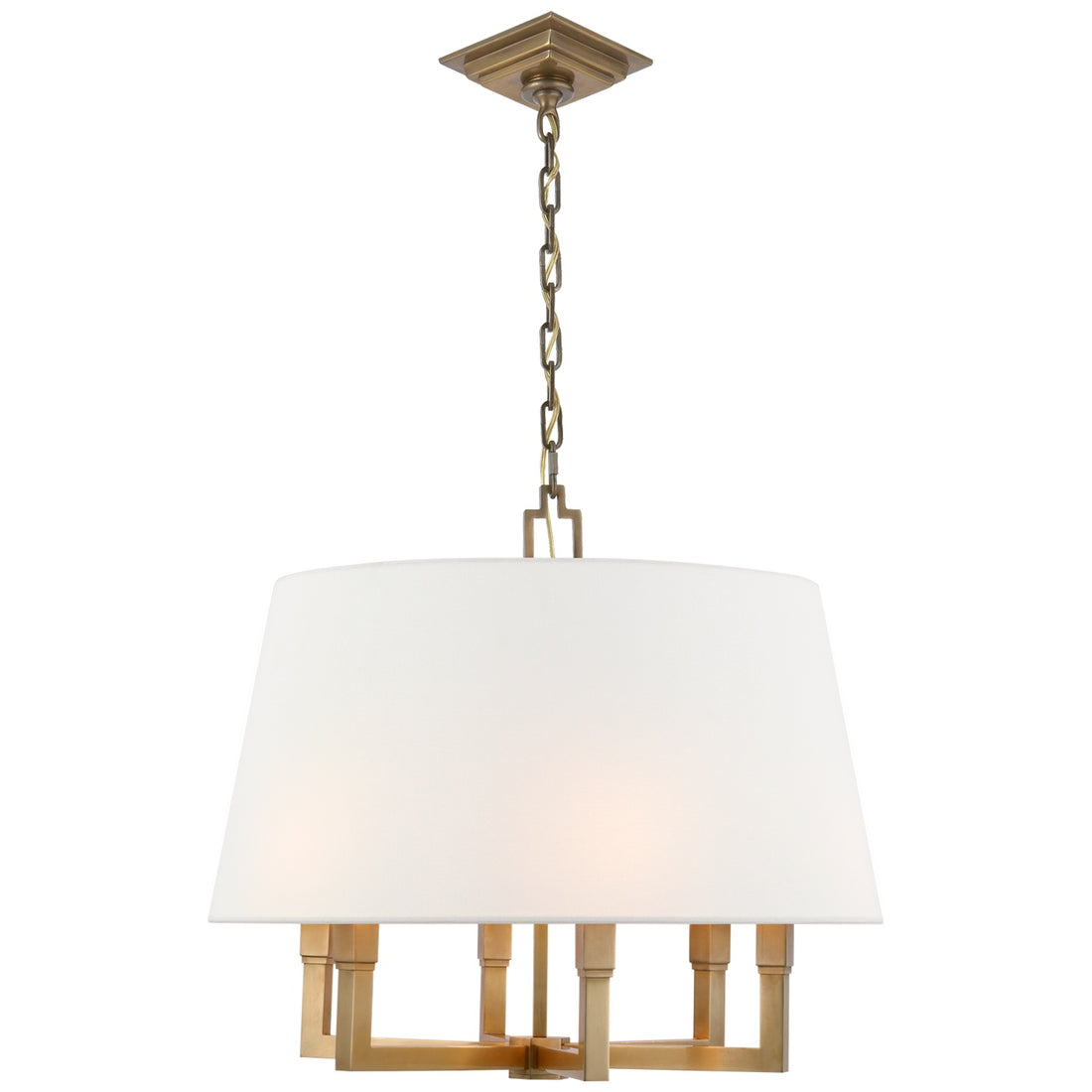 VISUAL COMFORT SIGNATURE, SQUARE TUBE HANGING SHADE, PENDANT LIGHT SHADES