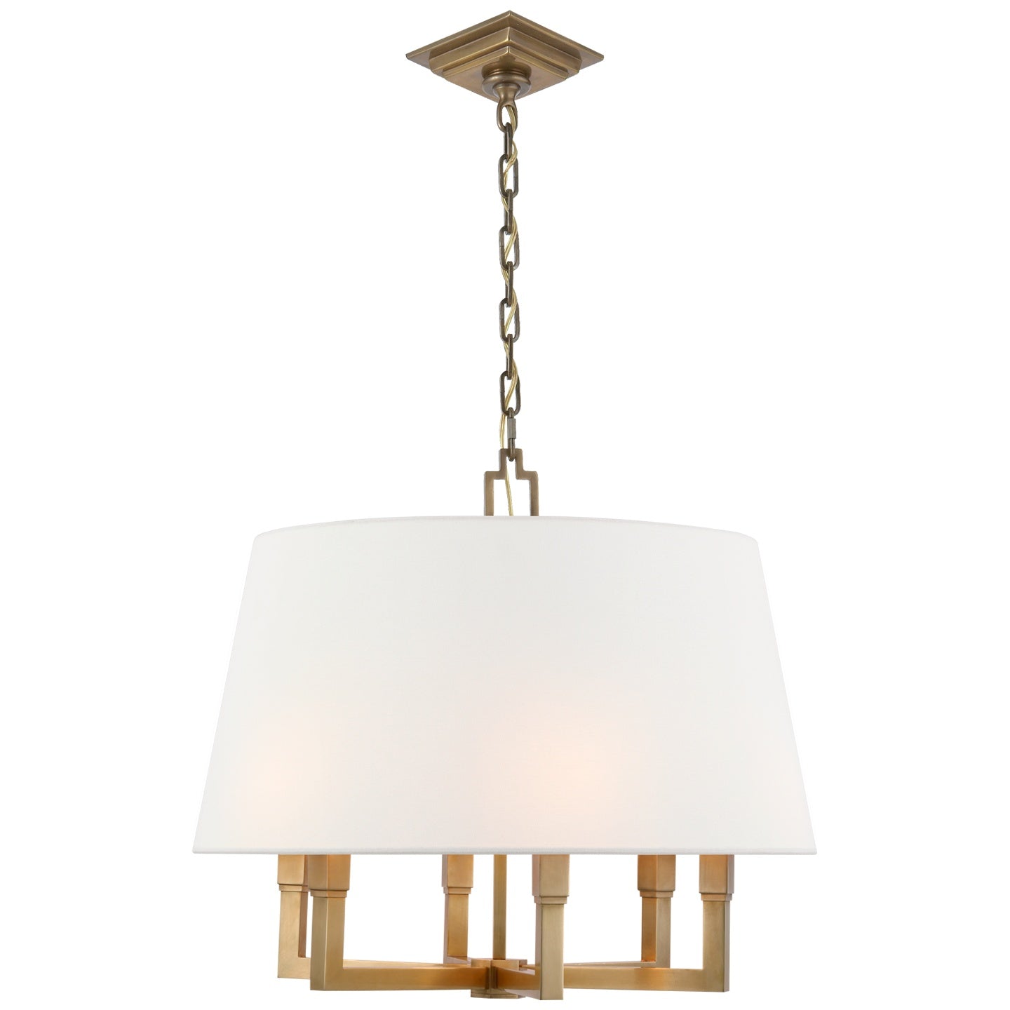 VISUAL COMFORT SIGNATURE, SQUARE TUBE HANGING SHADE, PENDANT LIGHT SHADES