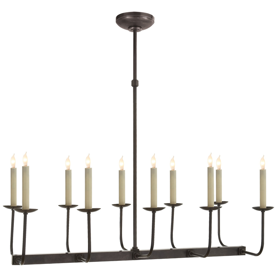 VISUAL COMFORT SIGNATURE, LINEAR BRANCHED CHANDELIER, LINEAR LIGHT