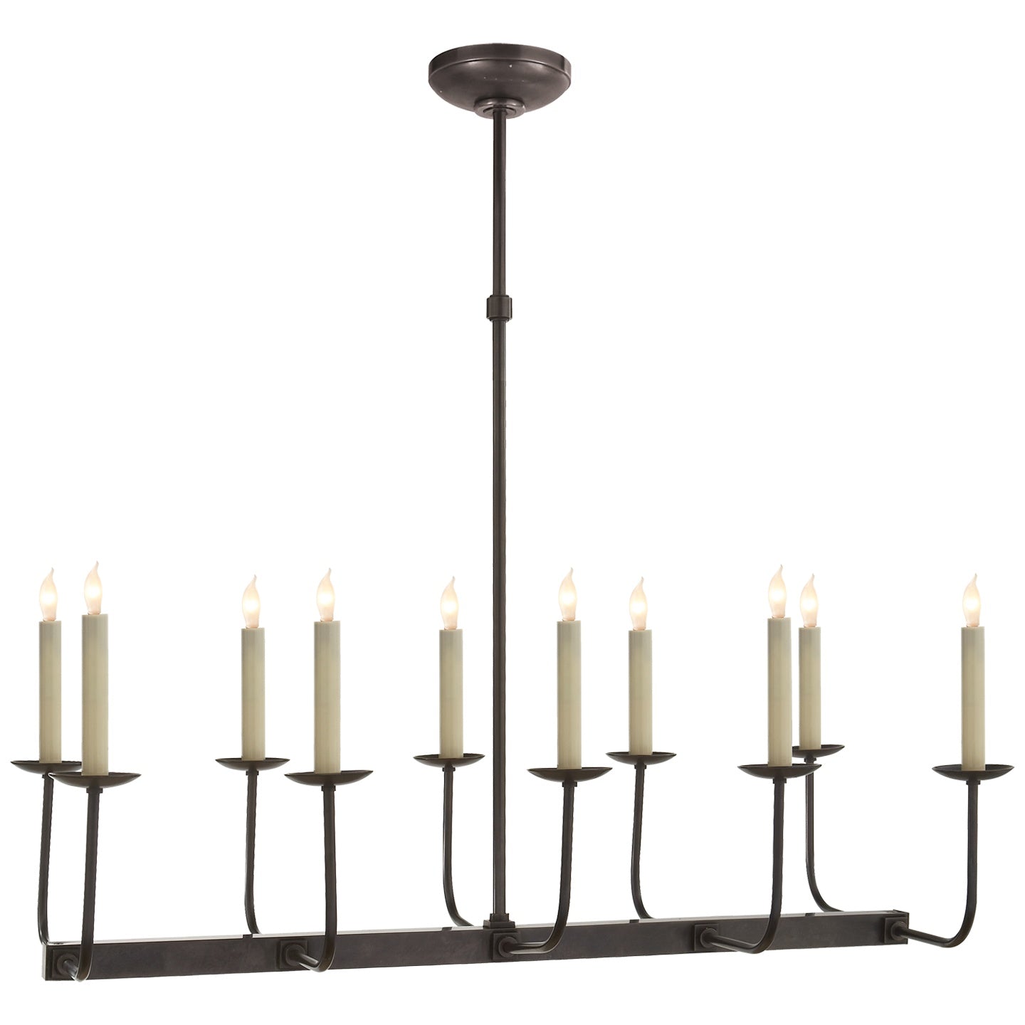 VISUAL COMFORT SIGNATURE, LINEAR BRANCHED CHANDELIER, LINEAR LIGHT