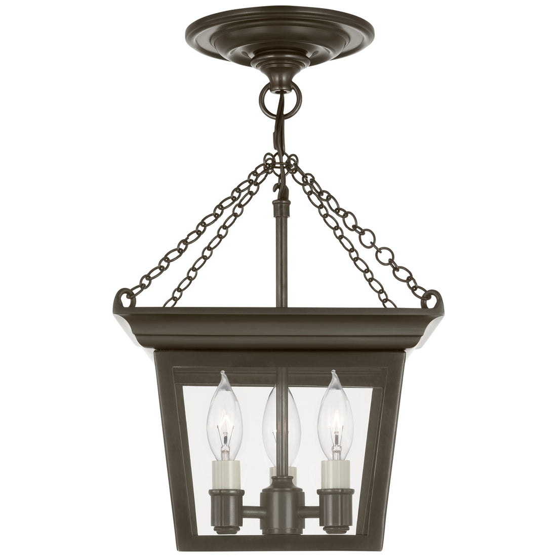 VISUAL COMFORT SIGNATURE, CORNICE SEMI-FLUSH LANTERN, LANTERN CEILING LIGHT