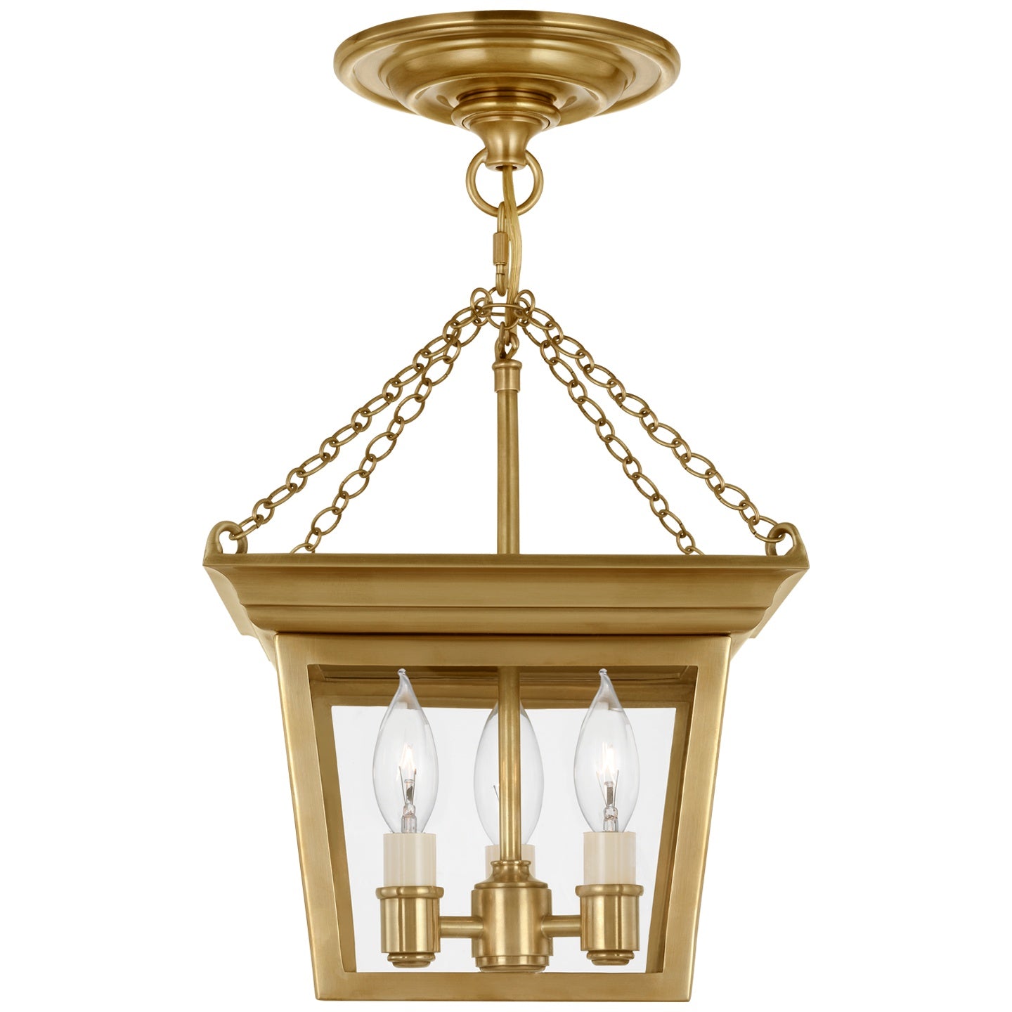 VISUAL COMFORT SIGNATURE, CORNICE SEMI-FLUSH LANTERN, LANTERN CEILING LIGHT