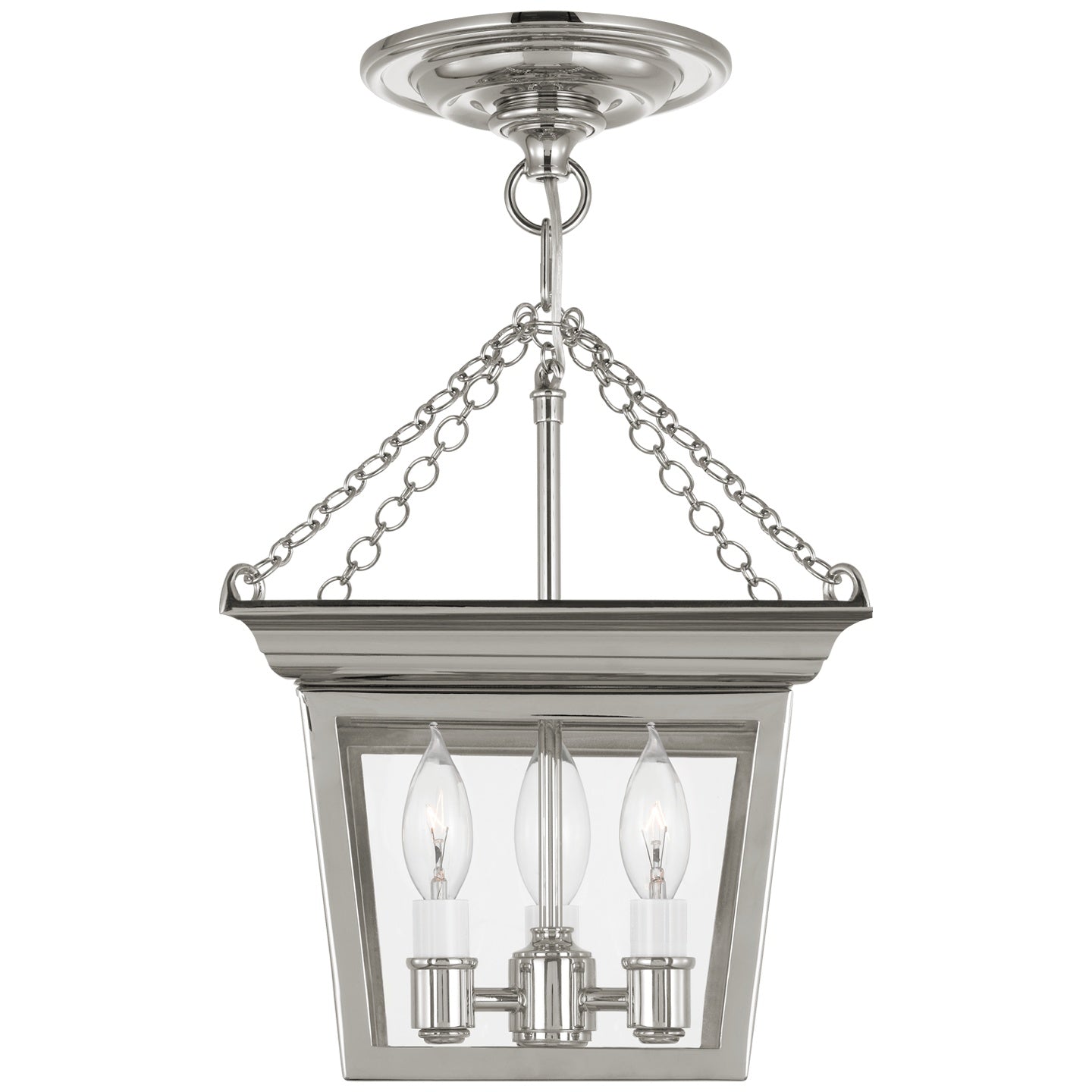 VISUAL COMFORT SIGNATURE, CORNICE SEMI-FLUSH LANTERN, LANTERN CEILING LIGHT