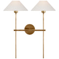 VISUAL COMFORT SIGNATURE, HACKNEY DOUBLE TAIL SCONCE, WALL SCONCES