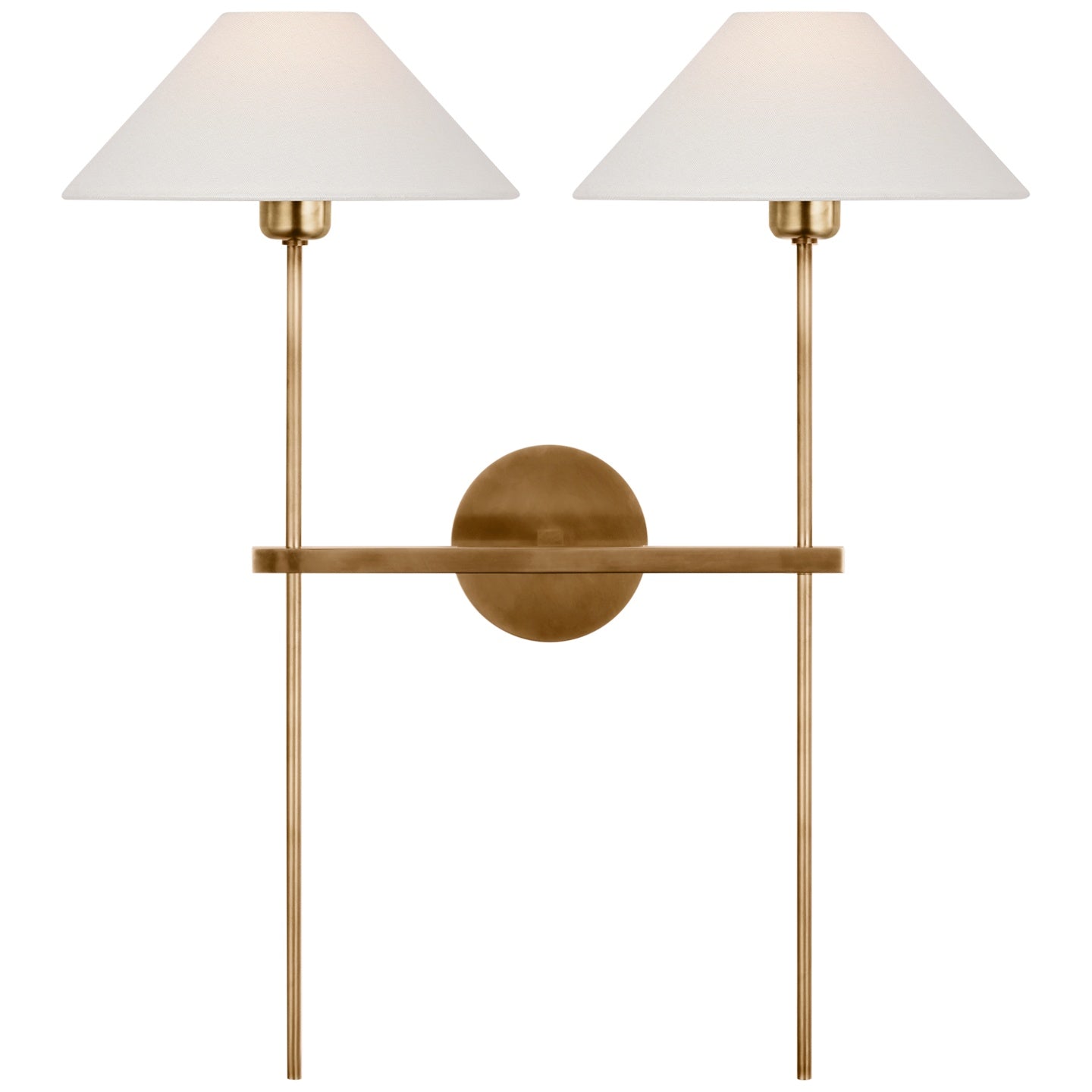 VISUAL COMFORT SIGNATURE, HACKNEY DOUBLE TAIL SCONCE, WALL SCONCES