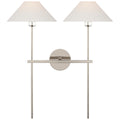 VISUAL COMFORT SIGNATURE, HACKNEY DOUBLE TAIL SCONCE, WALL SCONCES