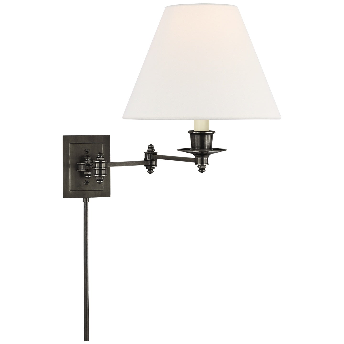 VISUAL COMFORT SIGNATURE, TRIPLE SWING ARM WALL LAMP, WALL SCONCES