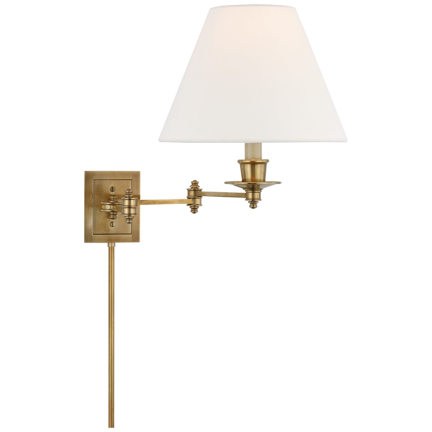 VISUAL COMFORT SIGNATURE, TRIPLE SWING ARM WALL LAMP, WALL SCONCES