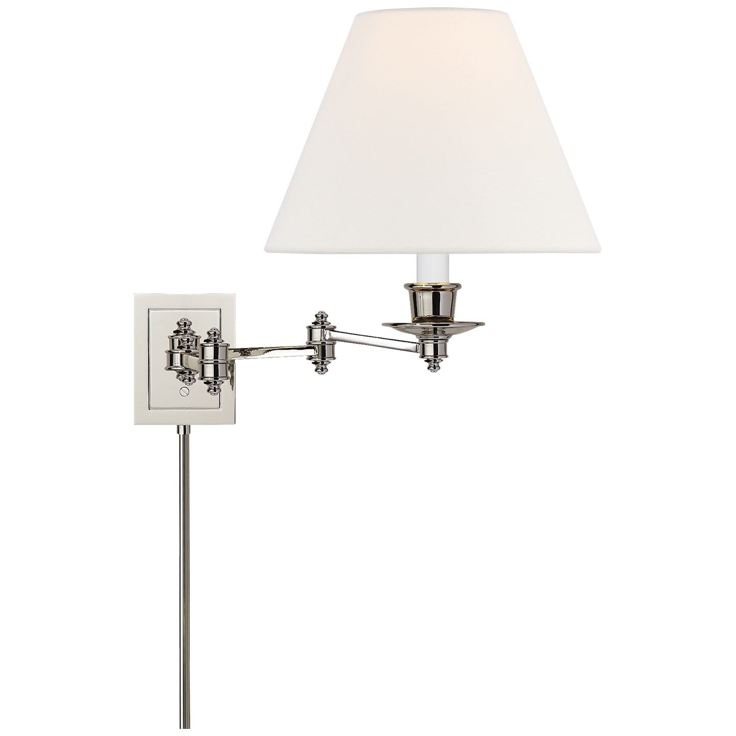 VISUAL COMFORT SIGNATURE, TRIPLE SWING ARM WALL LAMP, WALL SCONCES