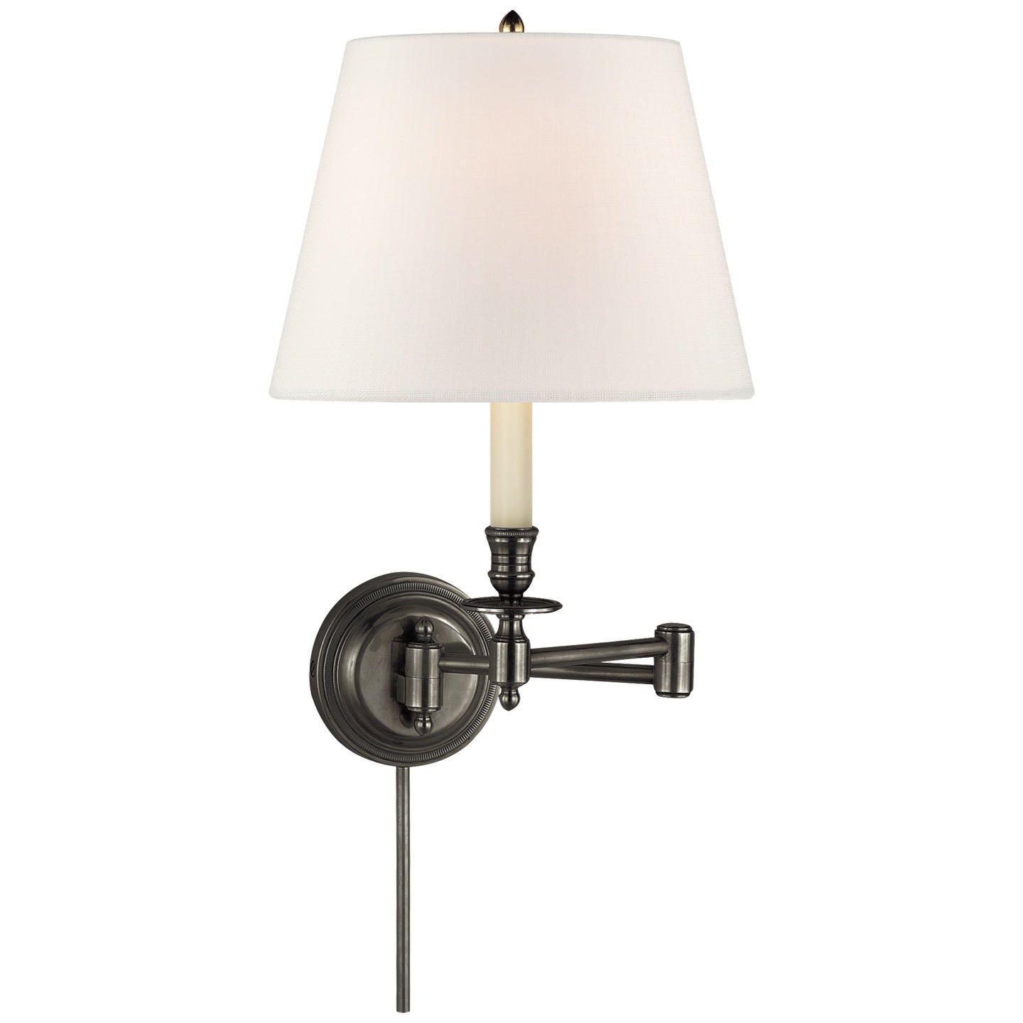 VISUAL COMFORT SIGNATURE, CANDLESTICK SWING ARM, WALL SCONCES