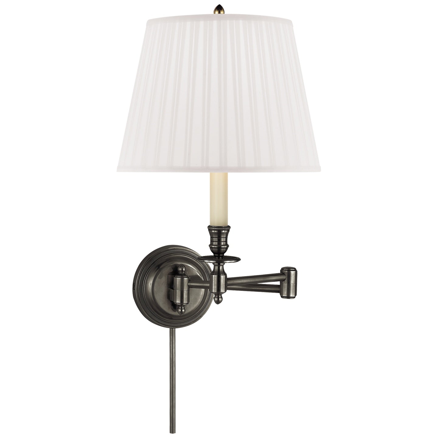 VISUAL COMFORT SIGNATURE, CANDLESTICK SWING ARM, WALL SCONCES