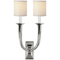 VISUAL COMFORT SIGNATURE, FRENCH DECO HORN DOUBLE SCONCE, WALL SCONCES