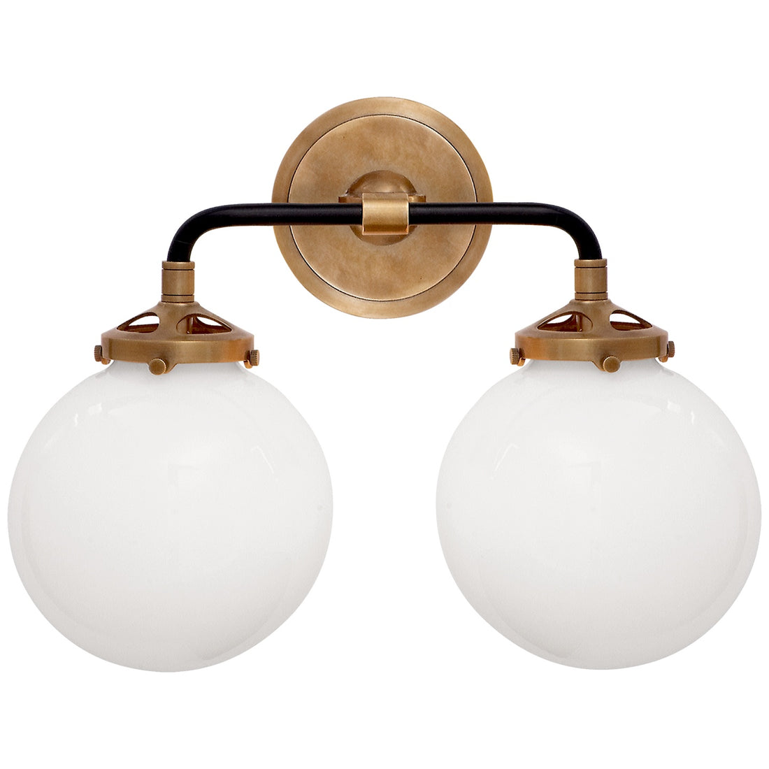 VISUAL COMFORT SIGNATURE, BISTRO DOUBLE LIGHT CURVED SCONCE, BATH VANITY LIGHT