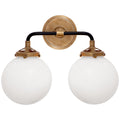 VISUAL COMFORT SIGNATURE, BISTRO DOUBLE LIGHT CURVED SCONCE, BATH VANITY LIGHT